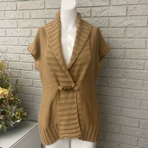 LAUREN Ralph Lauren Tan Chunky Sweater Size S